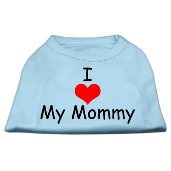 Mirage Pet Products I Love My Mommy Screen Print Shirts Baby Blue XXXL - 20