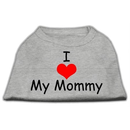 Mirage Pet Products I Love My Mommy Screen Print Shirts Grey XS - 8