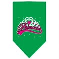 thumbnail image 1 of Mirage Pet Products  Im a Princess Screen Print Bandana Emerald Green Large, 1 of 1