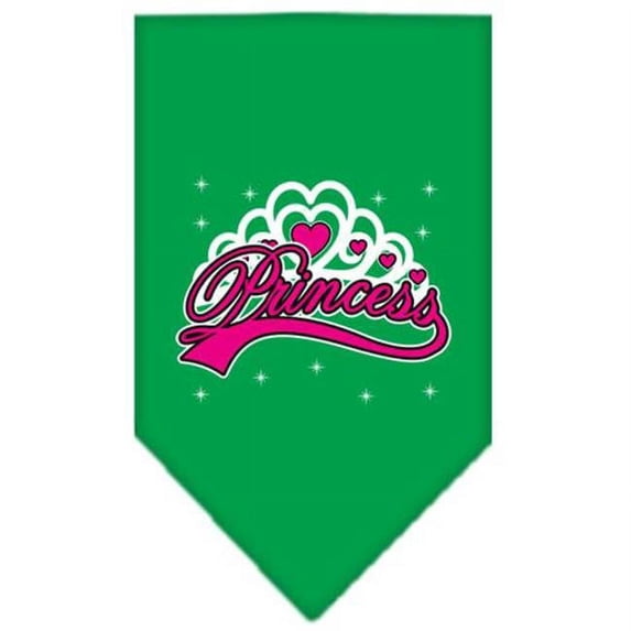 Mirage Pet Products Im a Princess Screen Print Bandana Emerald Green Large