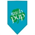 thumbnail image 1 of Mirage Pet Products  Irish Pup Screen Print Bandana Turquoise Large, 1 of 1