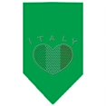 thumbnail image 1 of Mirage Pet Products  Italy Rhinestone Bandana Emerald Green Large, 1 of 1