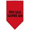 thumbnail image 1 of Mirage Pet Products  Its All About Me Screen Print Bandana Red Large, 1 of 1