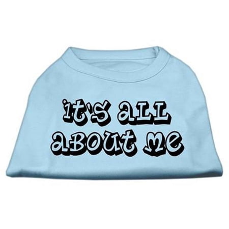 Mirage Pet Products Its All About Me Screen Print Shirts Baby Blue XL - 16