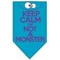 thumbnail image 1 of Mirage Pet Products Keep Calm Screen Print Bandana, Turquoise - Large, 1 of 1