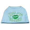 thumbnail image 1 of Mirage Pet Products  Kiss Me Im Irish Screen Print Shirt Baby Blue Med - 12, 1 of 1