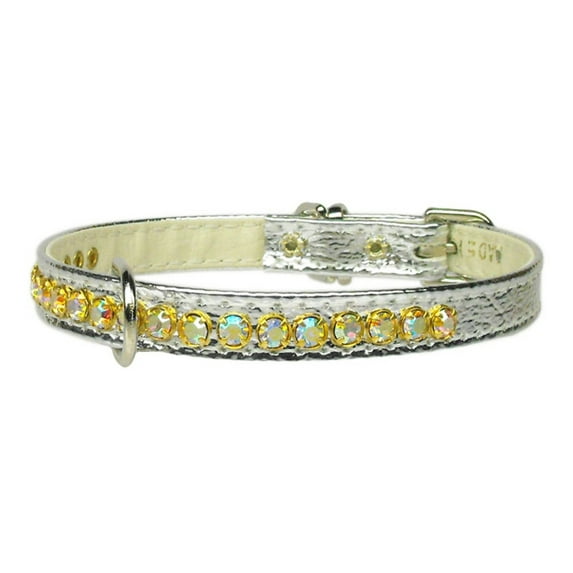 Dog, Puppy Pet Collar, "Beverly With Aurora Borealis Crystals Jewelry Set"