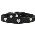 thumbnail image 1 of Mirage Pet Products Leather Heart Dog Collar, Black, XL/XXL, 1 of 3