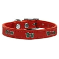 thumbnail image 1 of Mirage Pet Products Leather Peace And Joy Cat & Dog Collar, Red, XL, 1 of 2