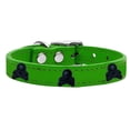 thumbnail image 1 of Mirage Pet Products Leather Skull Dog Collar, Emerald Green, L, 1 of 3