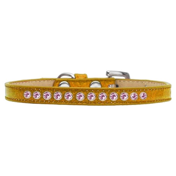Dog, Puppy and Pet Ice Cream Collar, "Pearl Light Pink Crystal Rimsets"