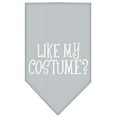 thumbnail image 1 of Mirage Pet Products  Like my costume Screen Print Bandana Grey Large, 1 of 1