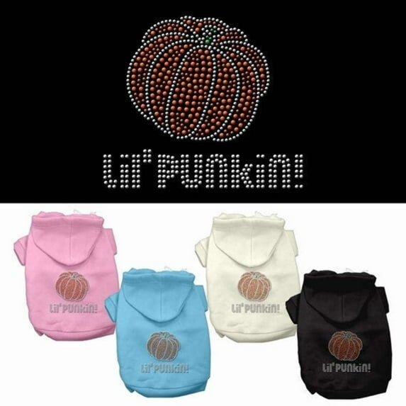 Halloween Pet Dog Cat Hoodie Rhinestone, "Lil Punkin"