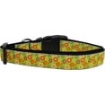 thumbnail image 1 of Mirage Pet Products  Lime Spring Flowers Dog Collar Medium - Lime - Medium, 1 of 1