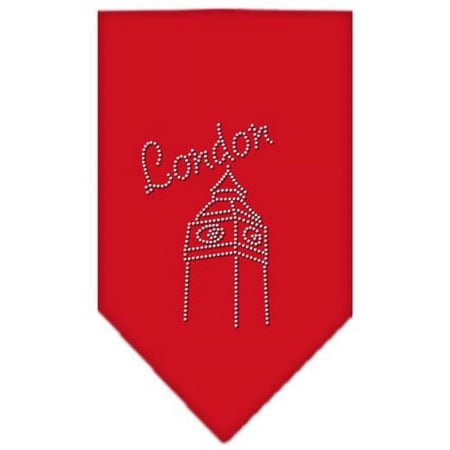 Mirage Pet Products London Rhinestone Bandana Red Small