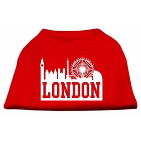 Mirage Pet Products London Skyline Screen Print Shirt Red XL - 16