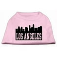 thumbnail image 1 of Mirage Pet Products  Los Angeles Skyline Screen Print Shirt Light Pink Sm - 10, 1 of 1