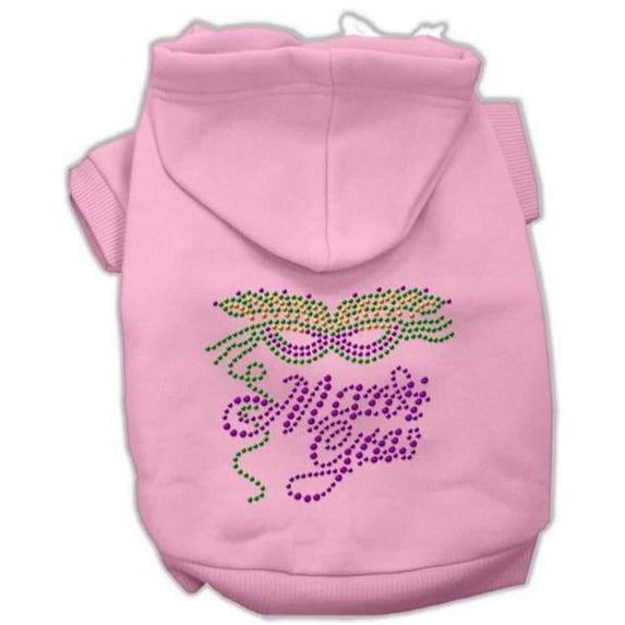 Mirage Pet Products Mardi Gras Rhinestud Hoodies Pink XS - 8