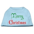 thumbnail image 1 of Mirage Pet Products  Merry Christmas Screen Print Shirt Baby Blue Med - 12, 1 of 1