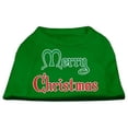 thumbnail image 1 of Mirage Pet Products  Merry Christmas Screen Print Shirt Emerald Green XXL - 18, 1 of 1