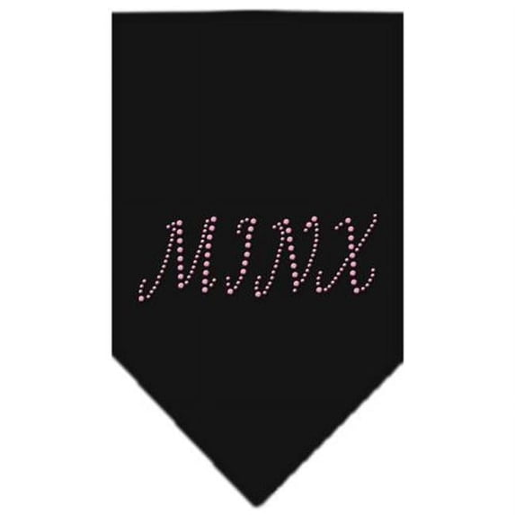 Mirage Pet Products Minx Rhinestone Bandana Black Small