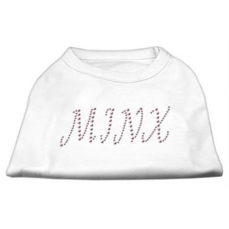 Mirage Pet Products Minx Rhinestone Shirts White XS - 8