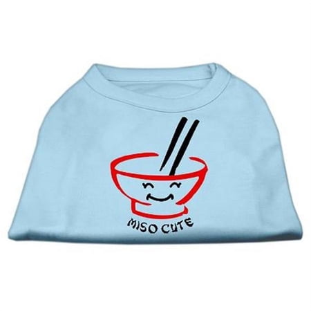 Mirage Pet Products Miso Cute Screen Print Shirts - Baby Blue XS - 8