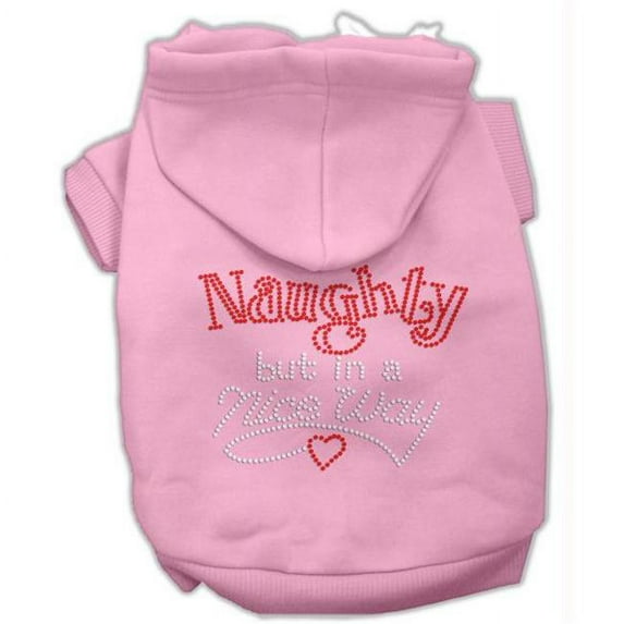 Mirage Pet Products Naughty But Nice Hoodies Pink L - 14