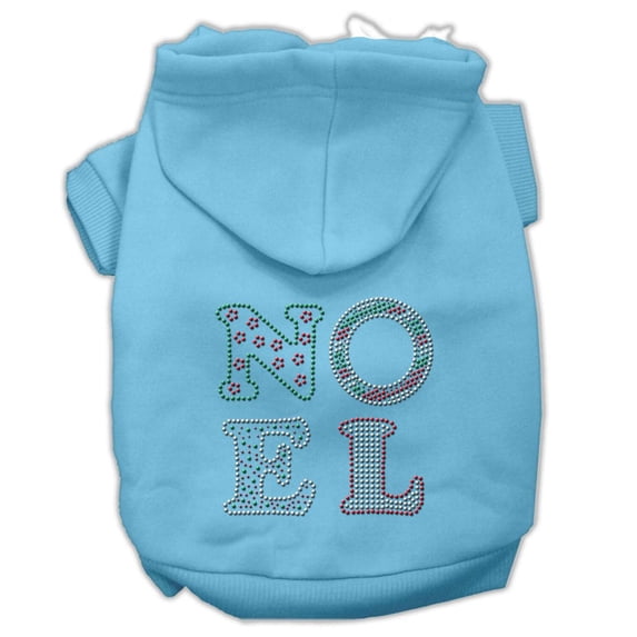 Christmas Pet, Dog Cat Hoodie Rhinestone, "Noel"
