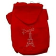 thumbnail image 1 of Mirage Pet Products  Paris Rhinestone Hoodies Red XS - 8, 1 of 1