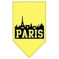 thumbnail image 1 of Mirage Pet Products  Paris Skyline Screen Print Bandana Yellow Small, 1 of 1