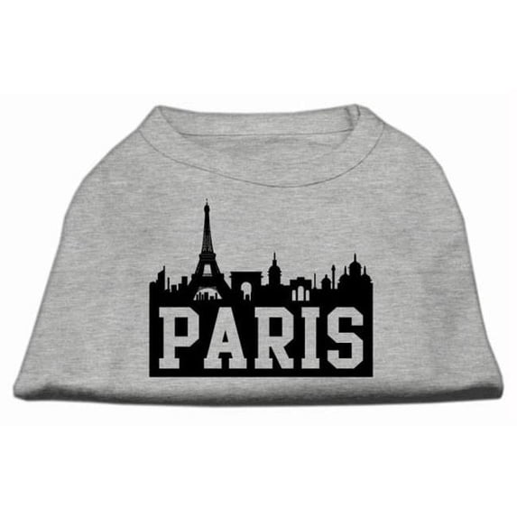 Mirage Pet Products Paris Skyline Screen Print Shirt Grey XXL - 18