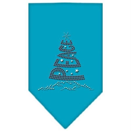 Mirage Pet Products Peace Tree Rhinestone Bandana Turquoise Small