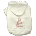 thumbnail image 1 of Peace Tree Rhinestone Hoodies Cream XL (16), 1 of 9