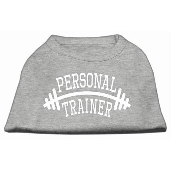 Mirage Pet Products Personal Trainer Screen Print Shirt Grey XXL - 18