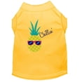 thumbnail image 1 of Mirage Pet Products Pineapple Chillin Embroidered Dog Shirt Yellow XL 16, 1 of 2