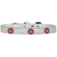 thumbnail image 1 of Dog, Puppy  Pet Designer Croc Widget Collar, "Pink Daisies", 1 of 9