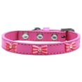 thumbnail image 1 of Dog, Puppy  Pet Widget Fashion Collar, "Pink Glitter Bow", 1 of 9