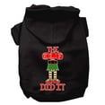 thumbnail image 1 of Christmas Pet Dog  Cat Hoodie Screen Printed, "The Elf Did It", 1 of 10