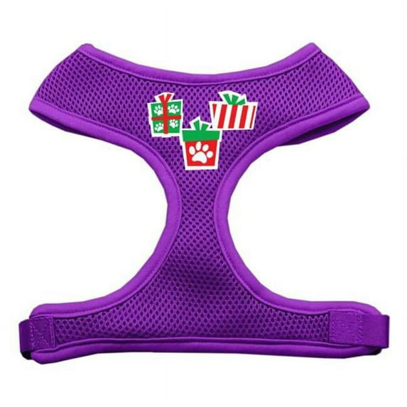 Mirage Pet Products Presents Screen Print Soft Mesh Harness Purple Large