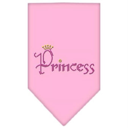 Mirage Pet Products Princess Rhinestone Bandana Light Pink Large