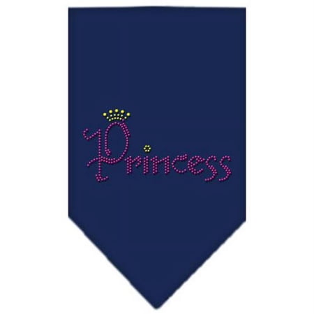 Mirage Pet Products Princess Rhinestone Bandana Navy Blue Small