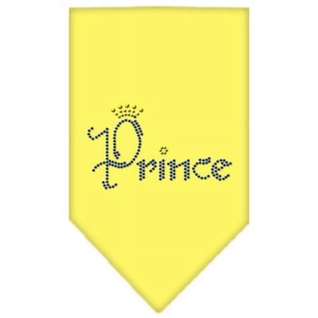 Mirage Pet Products Princess Rhinestone Bandana Yellow Large