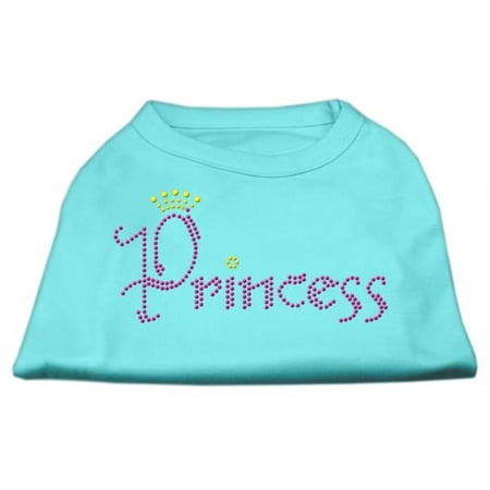 Mirage Pet Products Princess Rhinestone Shirts Aqua S - 10