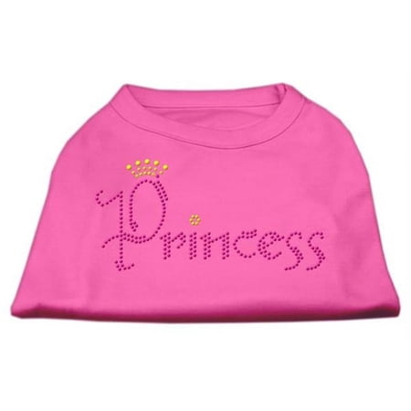 Mirage Pet Products Princess Rhinestone Shirts Bright Pink XXXL- 20