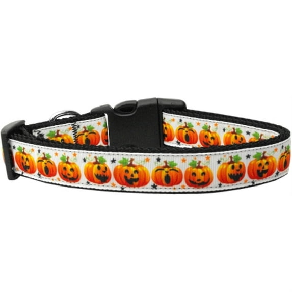 Pumpkin Parade Nylon Dog Collar XS