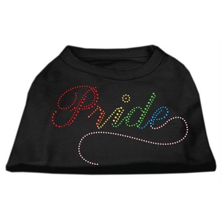 Mirage Pet Products Rainbow Pride Rhinestone Shirts Black XXXL- 20