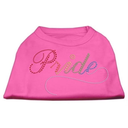 Mirage Pet Products Rainbow Pride Rhinestone Shirts Bright Pink XXL - 18