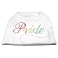thumbnail image 1 of Mirage Pet Products  Rainbow Pride Rhinestone Shirts White XXL - 18, 1 of 1