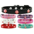 thumbnail image 1 of Dog, Puppy  Pet Widget Fashion Collar, "Red Roses", 1 of 9